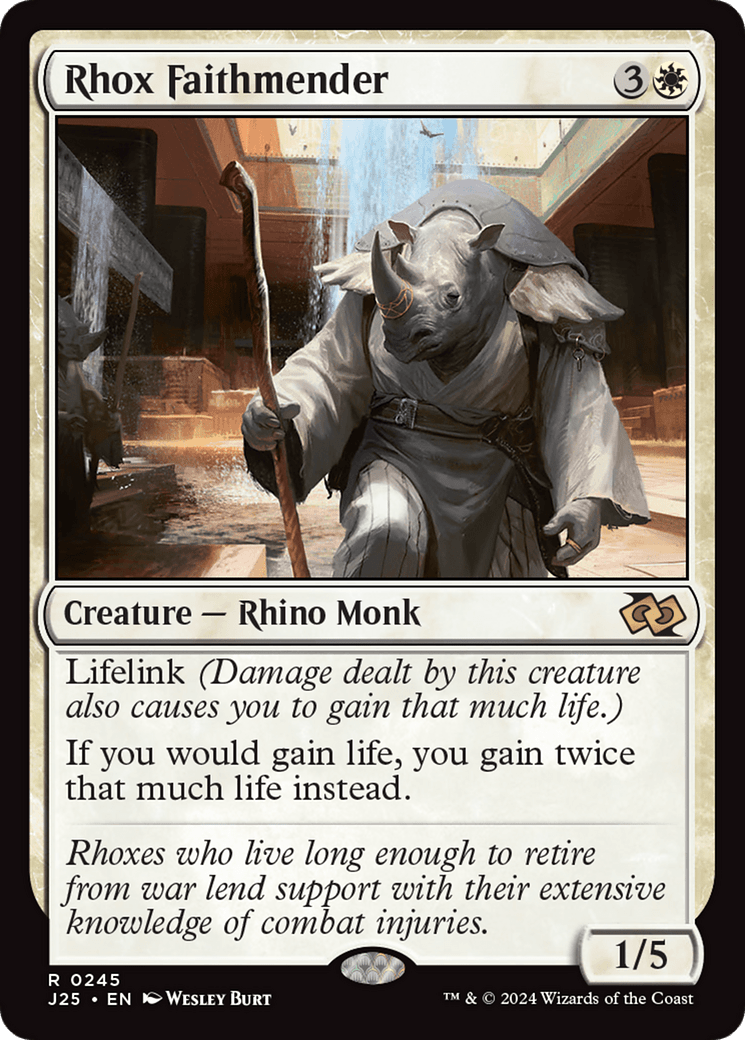 Rhox Faithmender [Foundations Jumpstart] MTG Single Magic: The Gathering  | Multizone: Comics And Games
