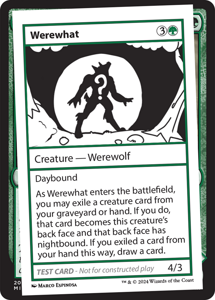 Werewhat [Mystery Booster 2 Playtest Cards] MTG Single Magic: The Gathering  | Multizone: Comics And Games