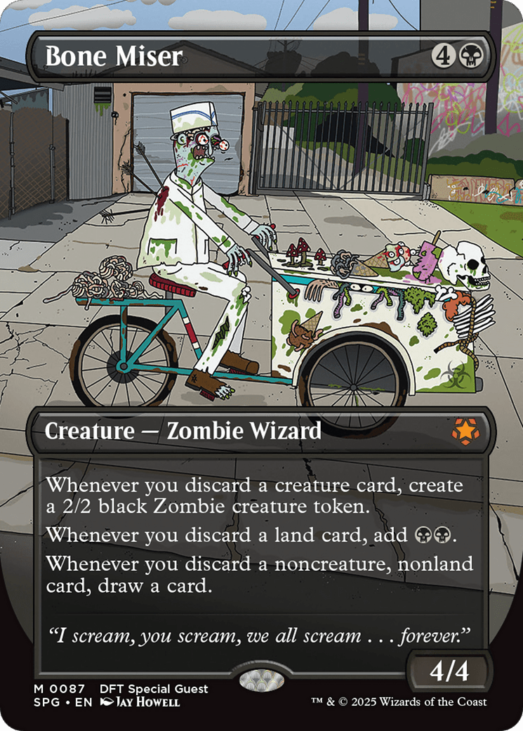 Bone Miser (Borderless) [Aetherdrift Special Guests] MTG Single Magic: The Gathering  | Multizone: Comics And Games