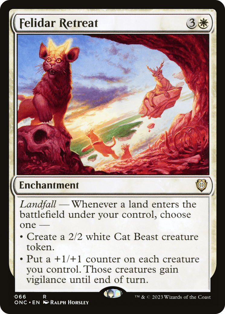 Felidar Retreat [Phyrexia: All Will Be One Commander] MTG Single Magic: The Gathering  | Multizone: Comics And Games