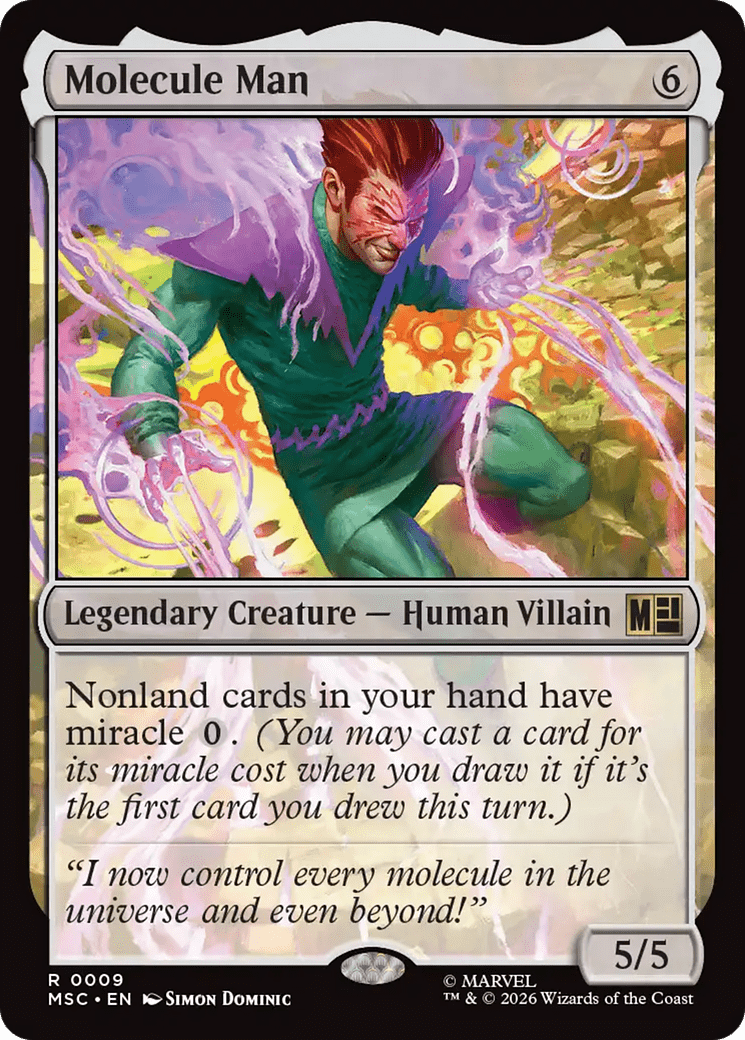 Molecule Man (Surge Foil) [Marvel Super Heroes Commander] MTG Single Magic: The Gathering  | Multizone: Comics And Games