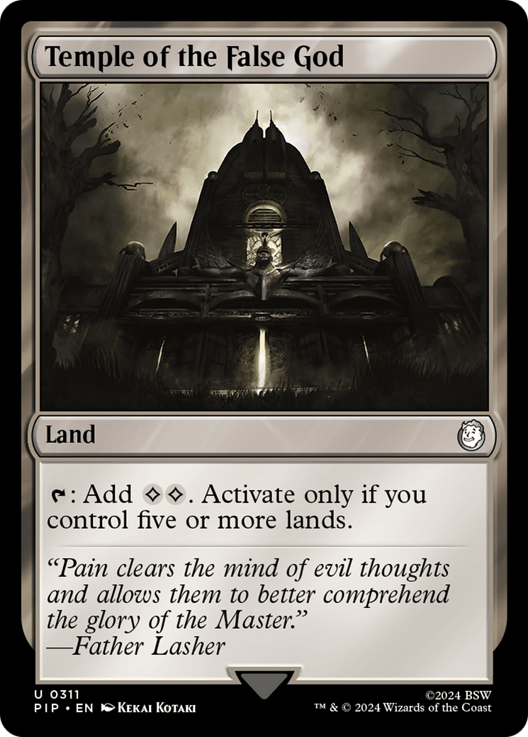 Temple of the False God [Fallout] MTG Single Magic: The Gathering  | Multizone: Comics And Games