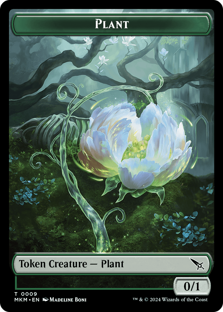Thopter (0020) // Plant Double-Sided Token [Murders at Karlov Manor Tokens] MTG Single Magic: The Gathering  | Multizone: Comics And Games