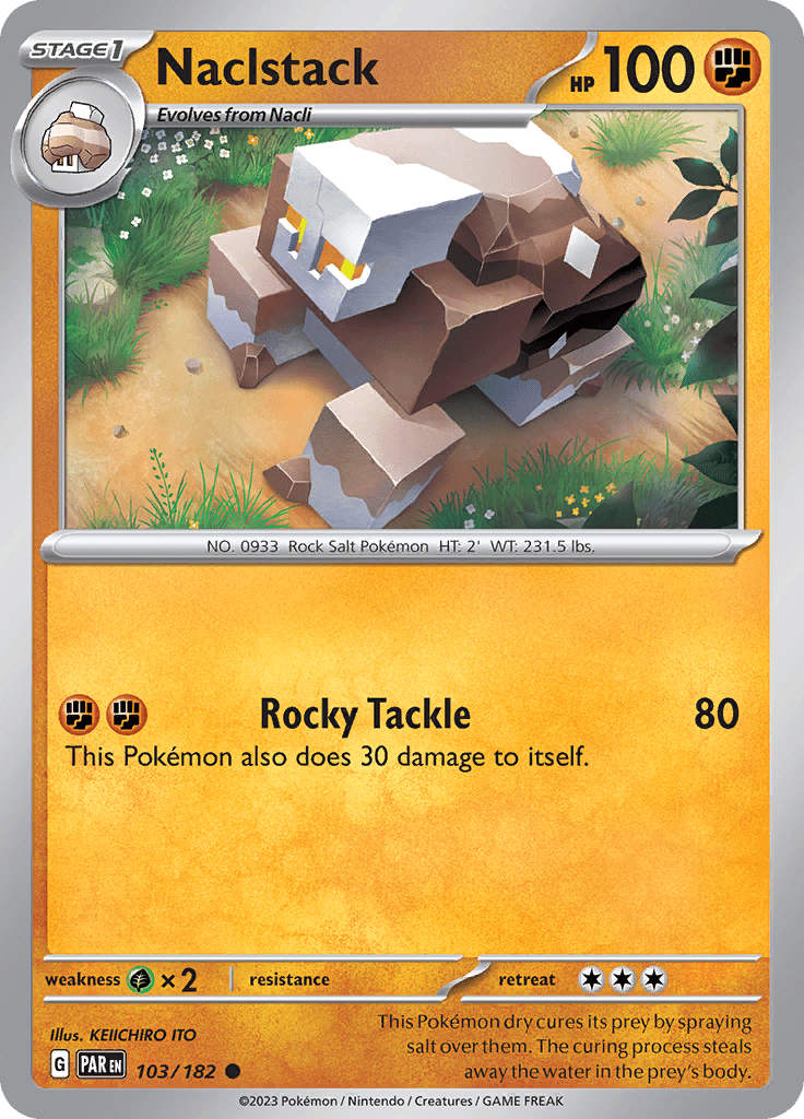 Naclstack (103/182) [Scarlet & Violet: Paradox Rift] Pokemon Single Pokémon  | Multizone: Comics And Games