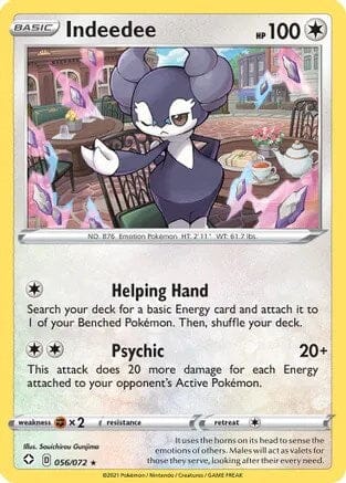 Indeedee (056/072) (Theme Deck Exclusive) [Sword & Shield: Black Star Promos] Pokemon Single Pokémon  | Multizone: Comics And Games