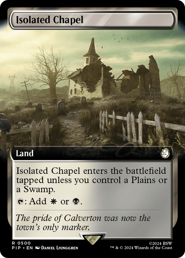 Isolated Chapel (Extended Art) [Fallout] MTG Single Magic: The Gathering  | Multizone: Comics And Games