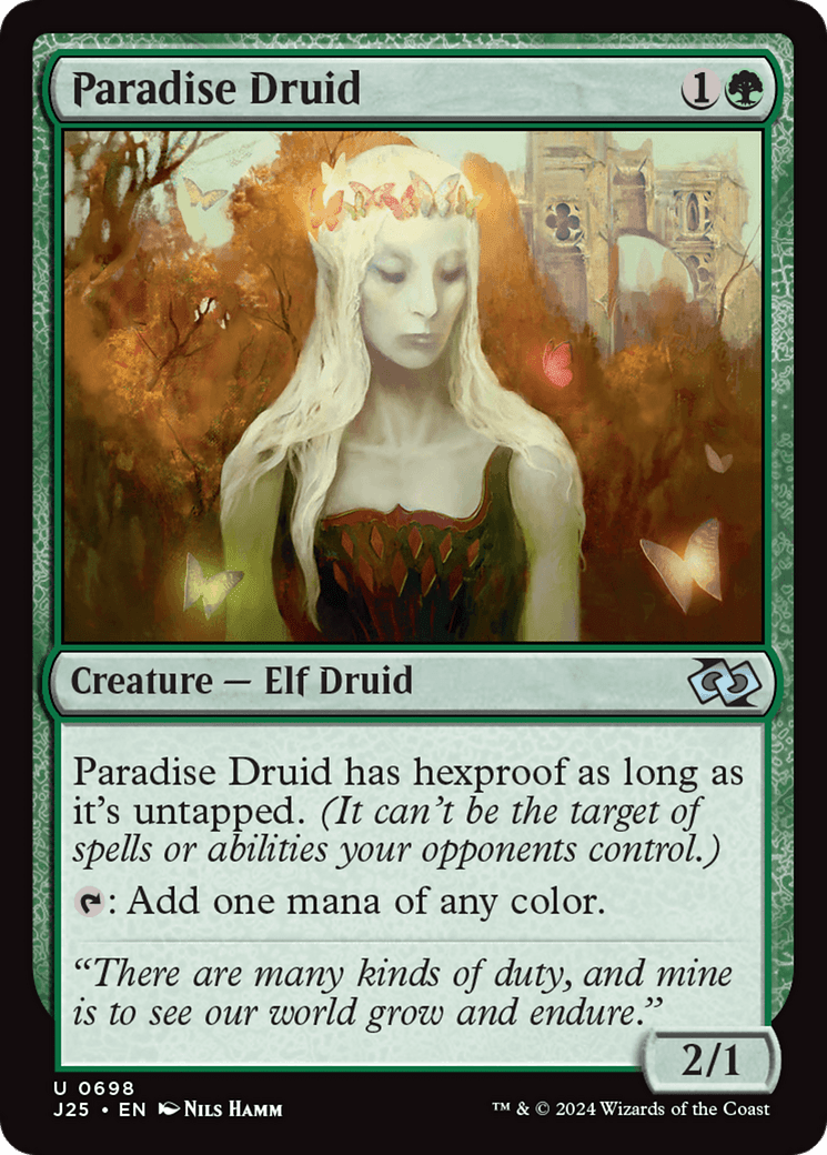Paradise Druid [Foundations Jumpstart] MTG Single Magic: The Gathering  | Multizone: Comics And Games