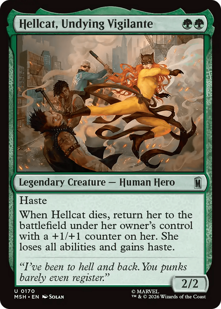 Hellcat, Undying Vigilante [Marvel Super Heroes] MTG Single Magic: The Gathering  | Multizone: Comics And Games