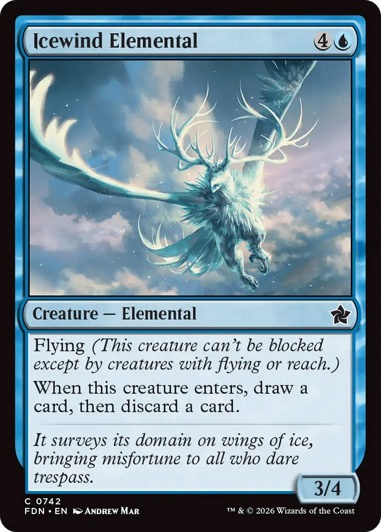 Icewind Elemental (0742) [Foundations] MTG Single Magic: The Gathering  | Multizone: Comics And Games