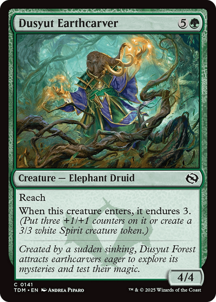 Dusyut Earthcarver [Tarkir: Dragonstorm] MTG Single Magic: The Gathering  | Multizone: Comics And Games