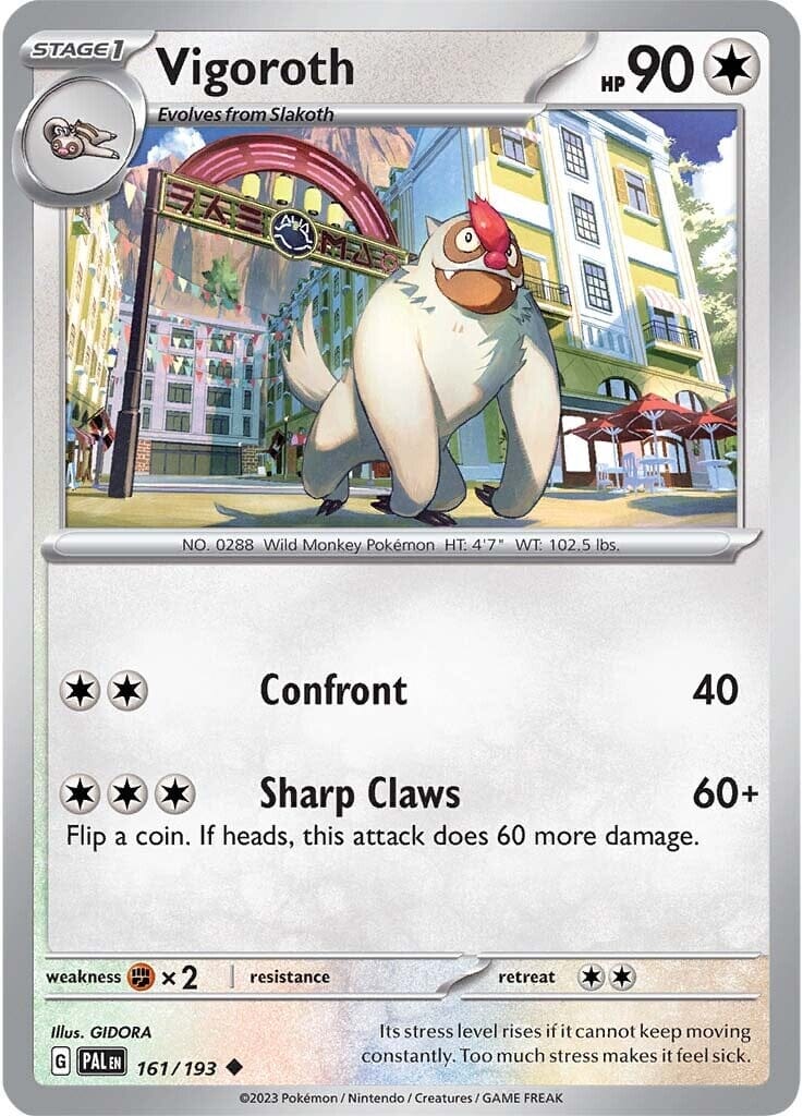 Vigoroth (161/193) [Scarlet & Violet: Paldea Evolved] Pokemon Single Pokémon  | Multizone: Comics And Games