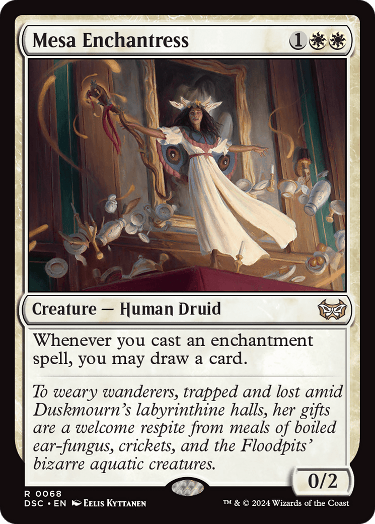 Mesa Enchantress [Duskmourn: House of Horror Commander] MTG Single Magic: The Gathering  | Multizone: Comics And Games