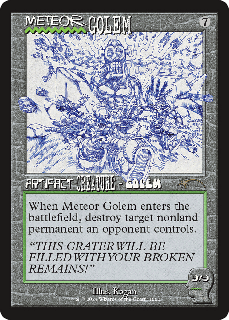 Meteor Golem (1660) [Secret Lair Drop Series] MTG Single Magic: The Gathering  | Multizone: Comics And Games