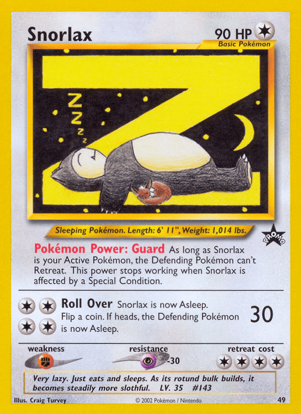 Snorlax (49) [Wizards of the Coast: Black Star Promos] Pokemon Single Pokémon  | Multizone: Comics And Games