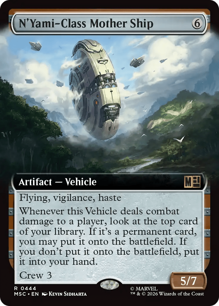 N'Yami-Class Mother Ship (Extended Art) [Marvel Super Heroes Commander] MTG Single Magic: The Gathering  | Multizone: Comics And Games