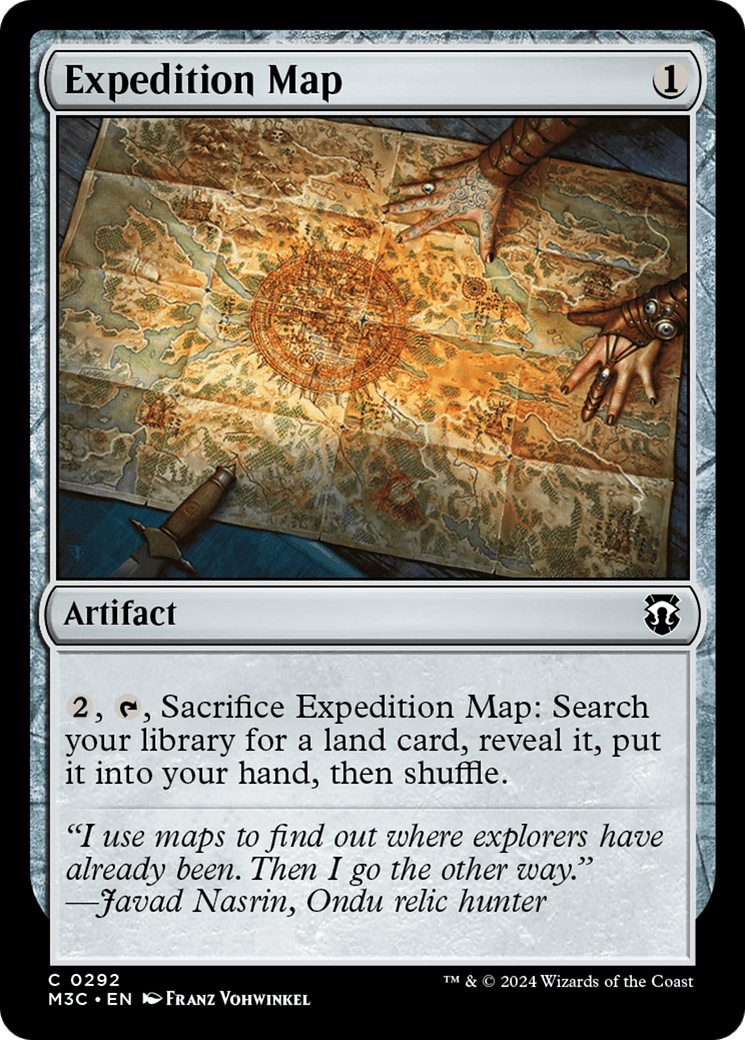 Expedition Map (Ripple Foil) [Modern Horizons 3 Commander] MTG Single Magic: The Gathering  | Multizone: Comics And Games