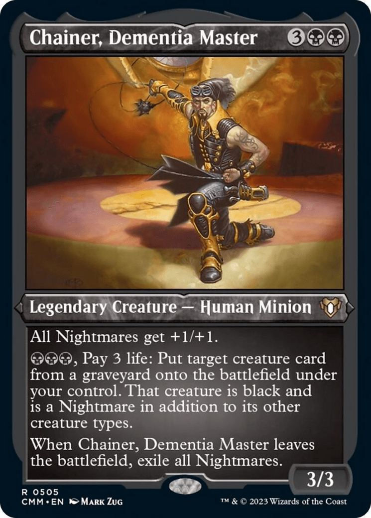 Chainer, Dementia Master (Foil Etched) [Commander Masters] MTG Single Magic: The Gathering  | Multizone: Comics And Games