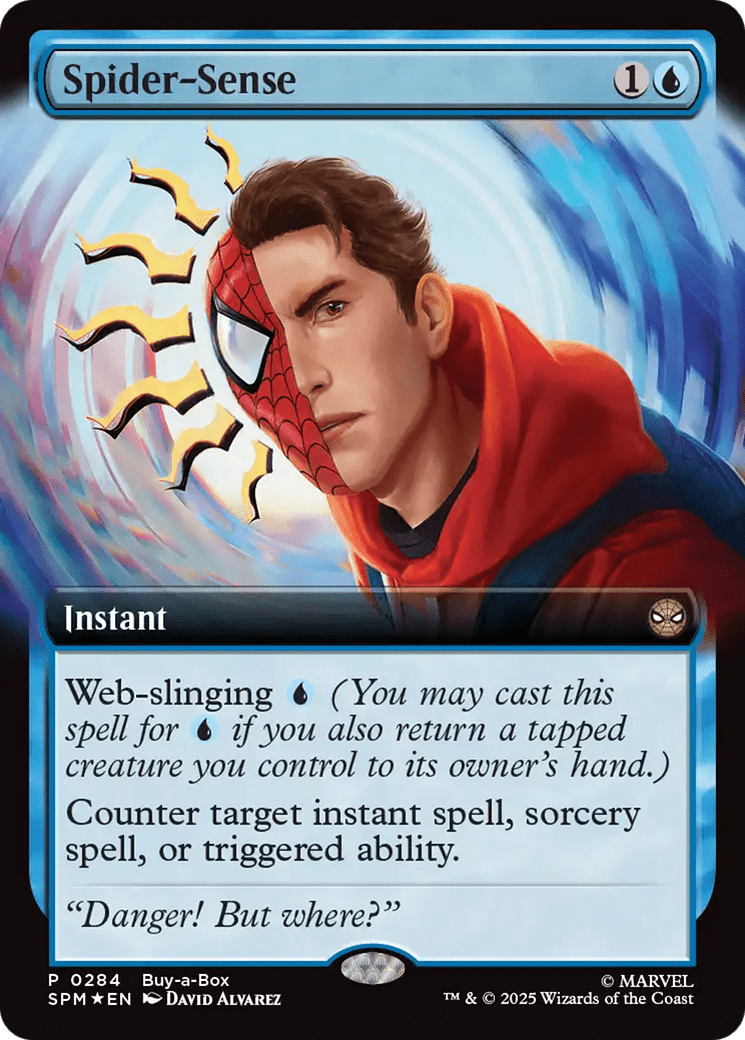 Spider-Sense (Extended Art) [Marvel's Spider-Man Promos] MTG Single Magic: The Gathering  | Multizone: Comics And Games