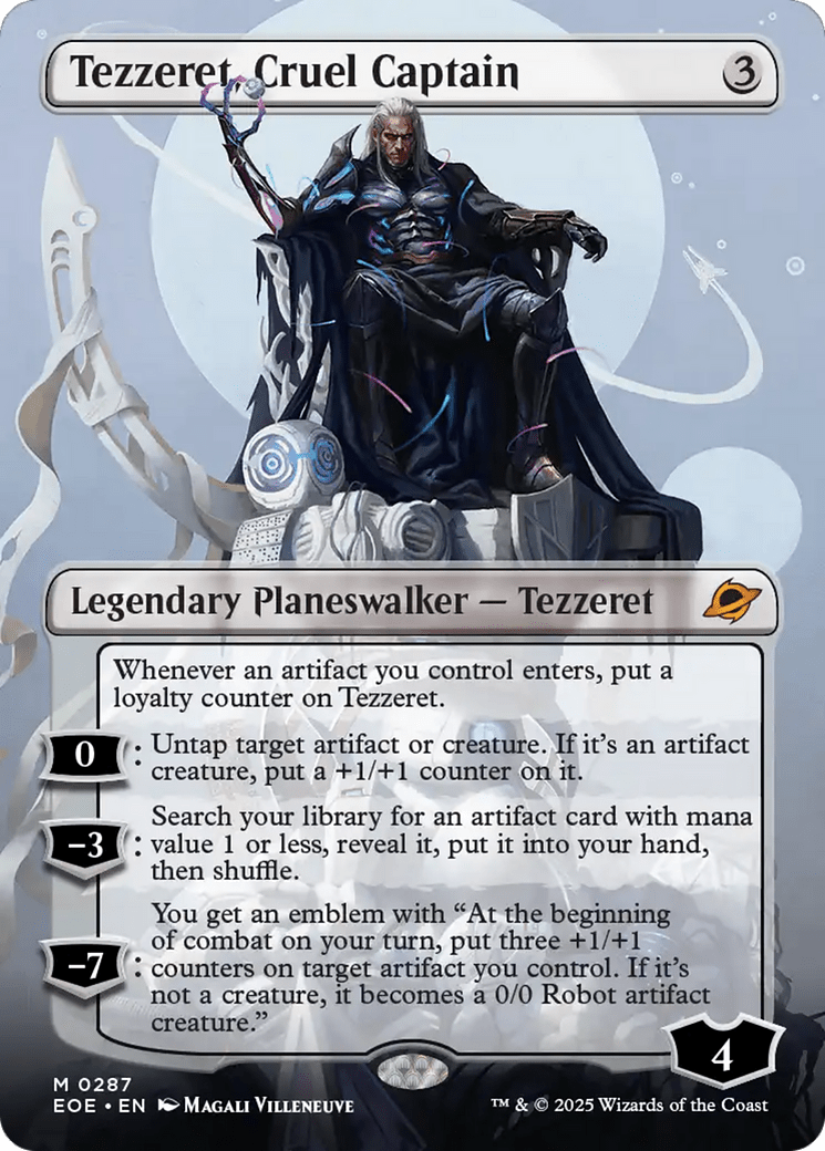 Tezzeret, Cruel Captain (Borderless) [Edge of Eternities] MTG Single Magic: The Gathering  | Multizone: Comics And Games