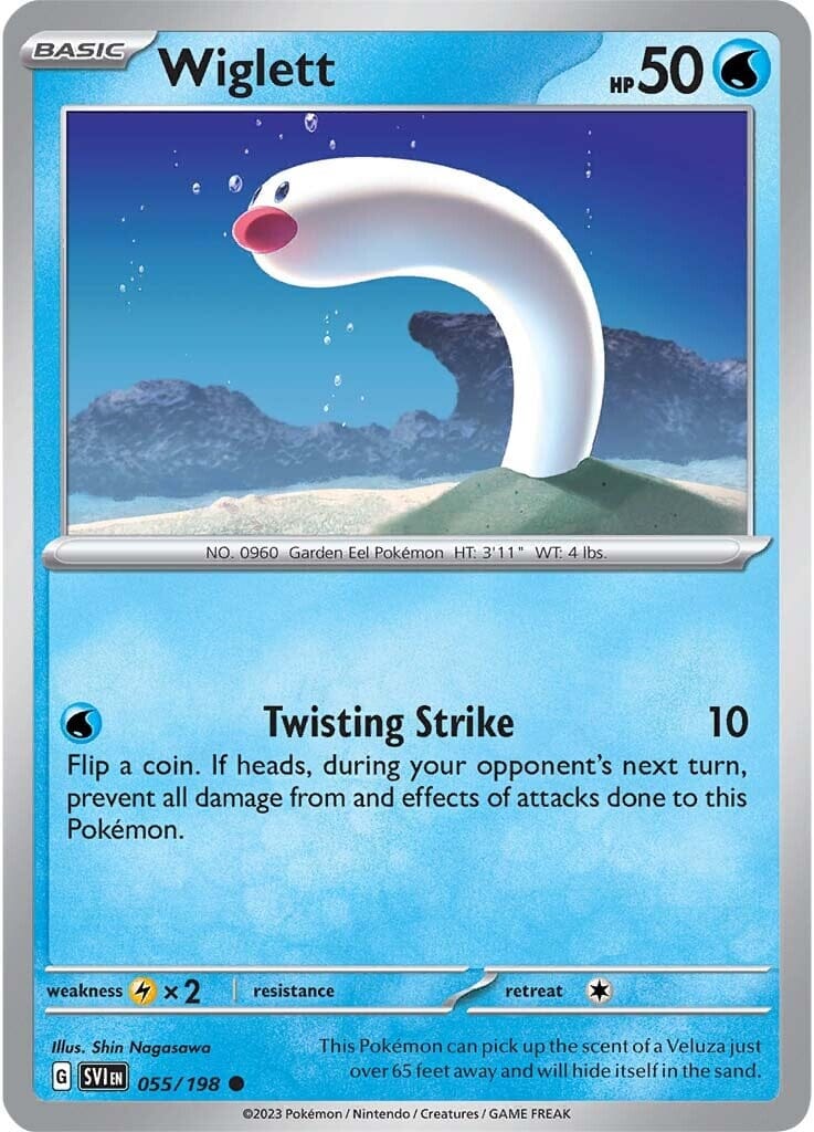 Wiglett (055/198) [Scarlet & Violet: Base Set] Pokemon Single Pokémon  | Multizone: Comics And Games
