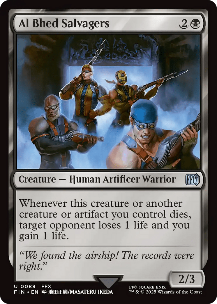 Al Bhed Salvagers [FINAL FANTASY] MTG Single Magic: The Gathering  | Multizone: Comics And Games