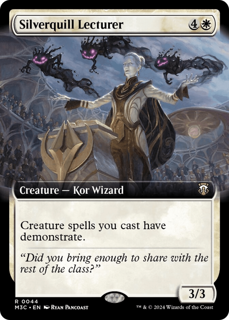 Silverquill Lecturer (Extended Art) (Ripple Foil) [Modern Horizons 3 Commander] MTG Single Magic: The Gathering  | Multizone: Comics And Games