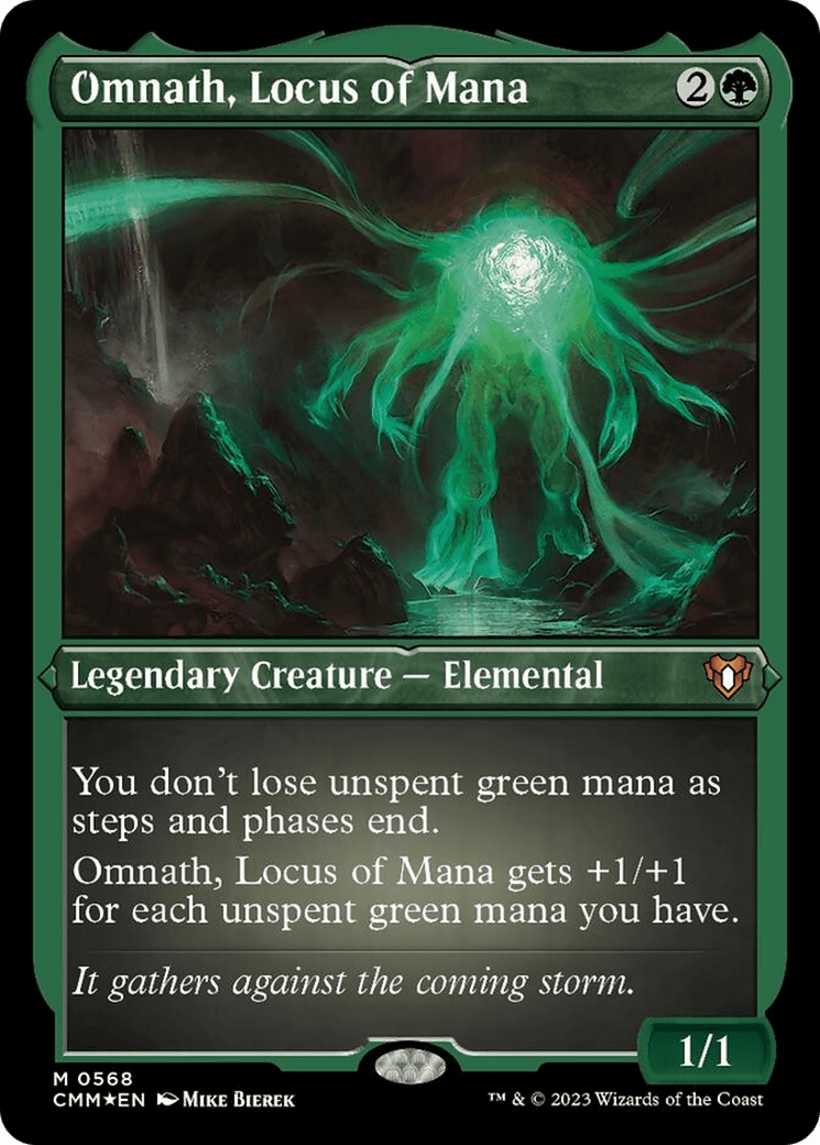 Omnath, Locus of Mana (Foil Etched) [Commander Masters] MTG Single Magic: The Gathering  | Multizone: Comics And Games