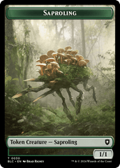 Saproling // Treasure Double-Sided Token [Bloomburrow Commander Tokens] MTG Single Magic: The Gathering  | Multizone: Comics And Games