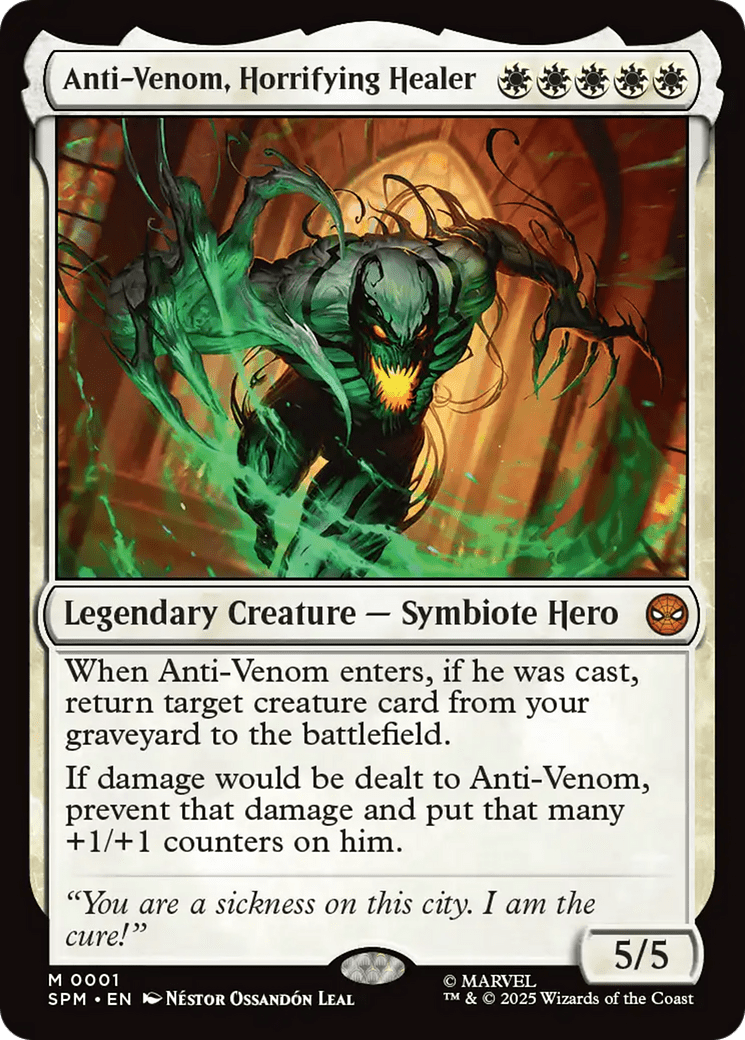 Anti-Venom, Horrifying Healer [Marvel's Spider-Man] MTG Single Magic: The Gathering  | Multizone: Comics And Games