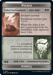 Wicked Role / Cursed Role // Emblem - On An Adventure Double-Sided Token [Wilds of Eldraine Tokens] MTG Single Magic: The Gathering  | Multizone: Comics And Games
