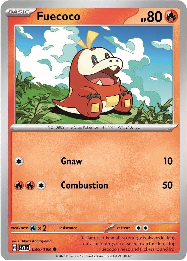 Fuecoco (036/198) (Paldea Collection) [Scarlet & Violet: Base Set] Pokemon Single Pokémon  | Multizone: Comics And Games
