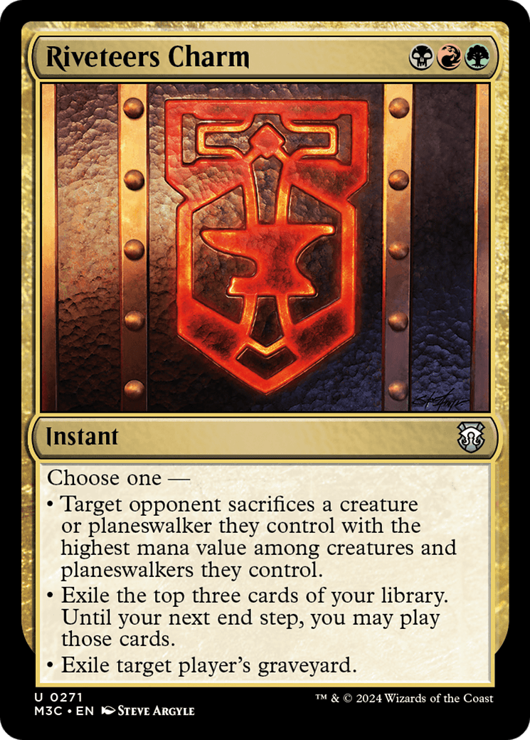 Riveteers Charm (Ripple Foil) [Modern Horizons 3 Commander] MTG Single Magic: The Gathering  | Multizone: Comics And Games