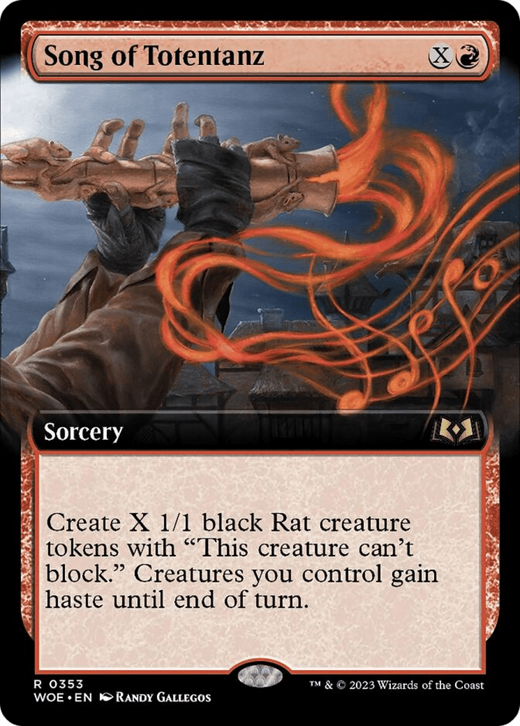 Song of Totentanz (Extended Art) [Wilds of Eldraine] MTG Single Magic: The Gathering  | Multizone: Comics And Games