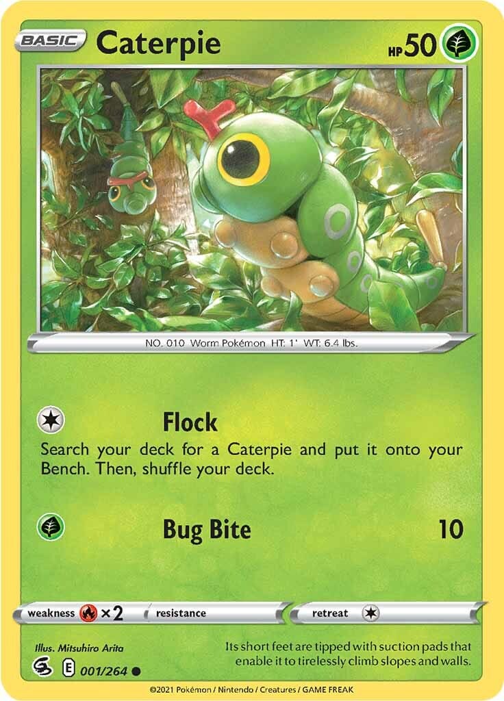 Caterpie (001/264) [Sword & Shield: Fusion Strike] Pokemon Single Pokémon  | Multizone: Comics And Games