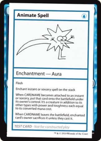 Animate Spell (2021 Edition) [Mystery Booster Playtest Cards] MTG Single Magic: The Gathering  | Multizone: Comics And Games