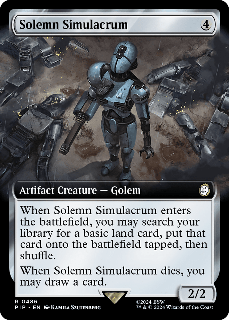 Solemn Simulacrum (Extended Art) [Fallout] MTG Single Magic: The Gathering  | Multizone: Comics And Games