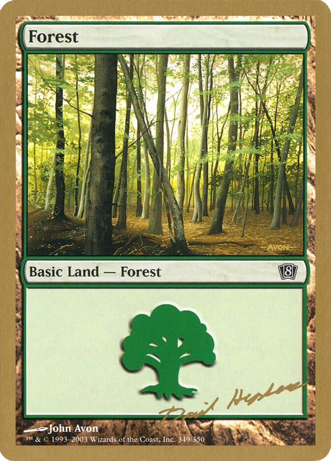 Forest (dh349) (Dave Humpherys) [World Championship Decks 2003] MTG Single Magic: The Gathering  | Multizone: Comics And Games