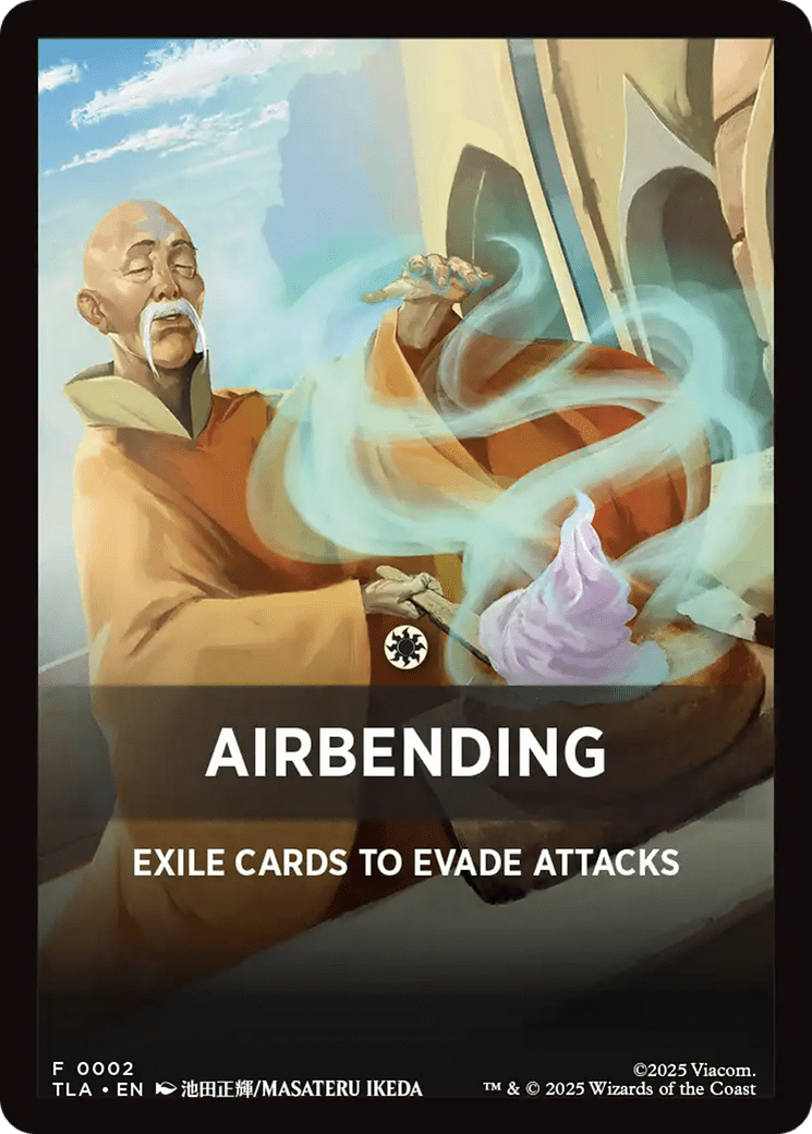 Airbending Theme Card [Avatar: The Last Airbender Tokens] MTG Single Magic: The Gathering  | Multizone: Comics And Games