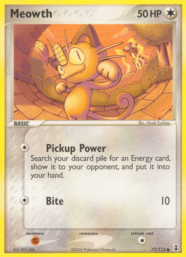 Meowth (77/113) [EX: Delta Species] Pokemon Single Pokémon  | Multizone: Comics And Games