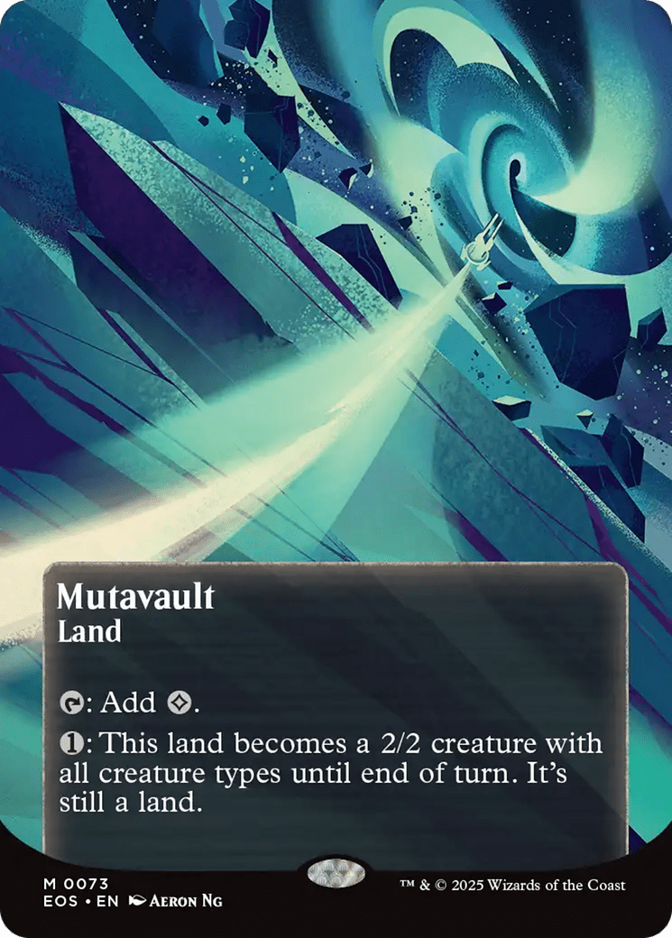 Mutavault (0073) (Borderless) [Edge of Eternities: Stellar Sights] MTG Single Magic: The Gathering  | Multizone: Comics And Games