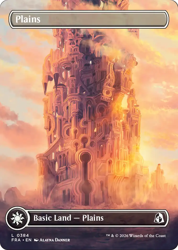 Plains (Borderless) (0384) [Reality Fracture] MTG Single Magic: The Gathering  | Multizone: Comics And Games