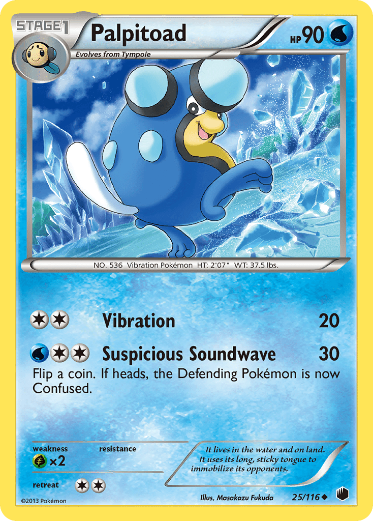 Palpitoad (25/116) [Black & White: Plasma Freeze] Pokemon Single Pokémon  | Multizone: Comics And Games