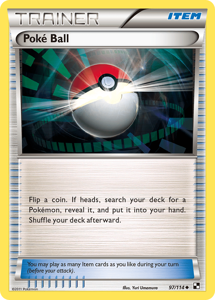 Poke Ball (97/114) [Black & White: Base Set] Pokemon Single Pokémon  | Multizone: Comics And Games