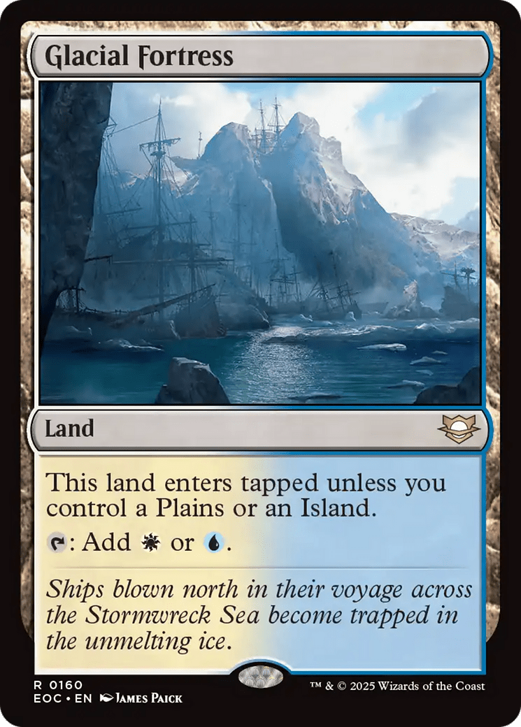 Glacial Fortress [Edge of Eternities Commander] MTG Single Magic: The Gathering  | Multizone: Comics And Games