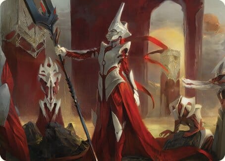 Porcelain Zealot Art Card [Phyrexia: All Will Be One Art Series] MTG Single Magic: The Gathering  | Multizone: Comics And Games