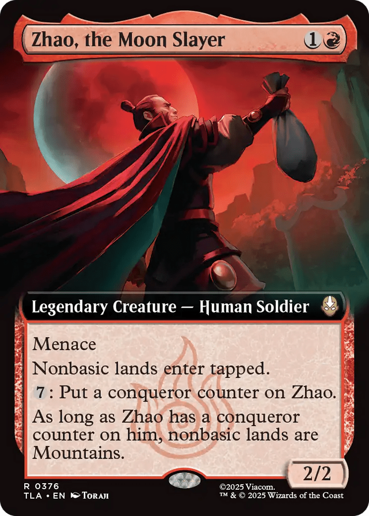 Zhao, the Moon Slayer (Extended Art) [Avatar: The Last Airbender] MTG Single Magic: The Gathering  | Multizone: Comics And Games