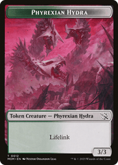 Warrior // Phyrexian Hydra (0012) Double-Sided Token [March of the Machine Tokens] MTG Single Magic: The Gathering  | Multizone: Comics And Games