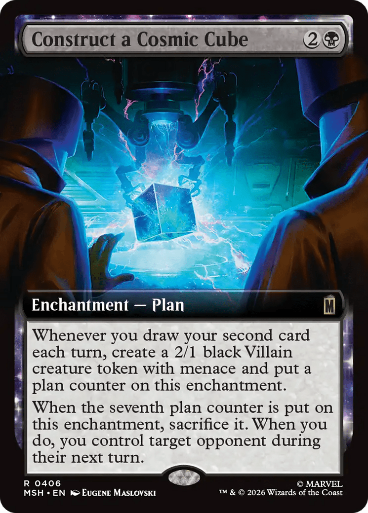 Construct a Cosmic Cube (Extended Art) [Marvel Super Heroes] MTG Single Magic: The Gathering  | Multizone: Comics And Games
