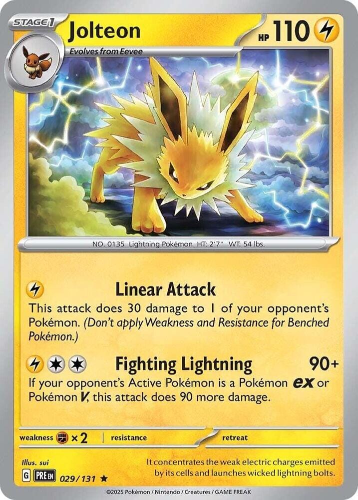 Jolteon (029/131) [Scarlet & Violet: Prismatic Evolutions] Pokemon Single Pokémon  | Multizone: Comics And Games