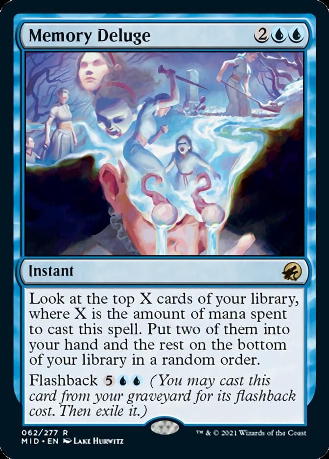Memory Deluge [Innistrad: Midnight Hunt] MTG Single Magic: The Gathering  | Multizone: Comics And Games